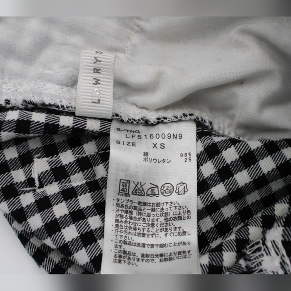 Lowry's Farm Black & White Checker Cropped Jeans – Women’s XS - Picture 6 of 6